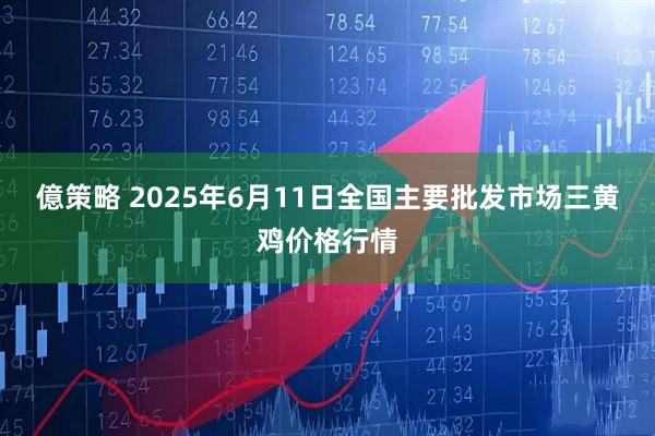 億策略 2025年6月11日全国主要批发市场三黄鸡价格行情